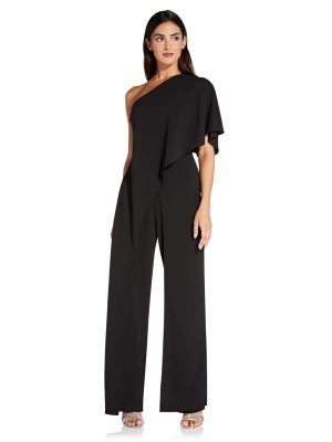 Women's One Shoulder Crepe Melania Bodysuit Plus Size